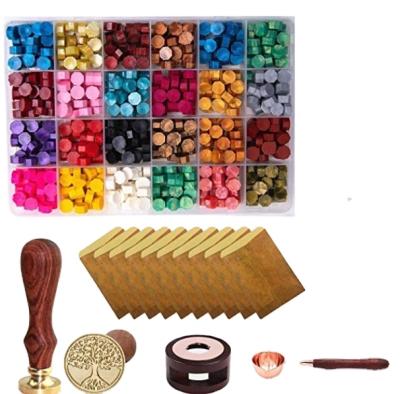 China Customized Colorful Invitations Sealing Wax Sticks Beads Stamp Maker For Wax Seal Stamp Kit for sale