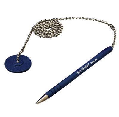 China Promotional Pen Secure Pen With Chain, Desk Pen Holder Adhesive, Counter Reception Pen With 26