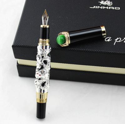 China Promotional Luxury Brass Gold Business Pen Custom Logo Silver Silver Black Metal Pen for sale