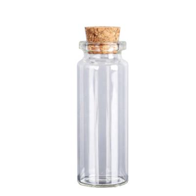 China Gift & Craft Christmas Custom Logo Mini Glass Wish Bottle With Cork Storage Bottle for sale