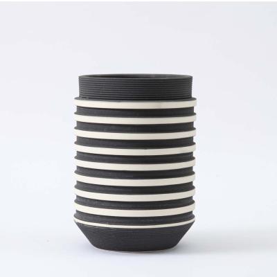 China Art Decor Chinese Manufacturer Nordic Modern Durable Cylinder Floor Ceramic Flower Arrangement Vase for sale