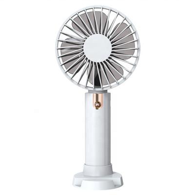 China Newest Design Mini Portable Rechargeable Battery Mini Fan Stand Desktop Fan Low Noise Motor Wind/Third Gear Stand Table for sale