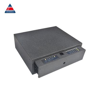 China Steel Lock Drawer Fingerprint Safe Box For Deposit Security for sale