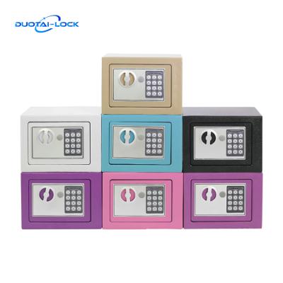 China Colorful Home Electronic Security Small Digital Mini Safe Office Home Bank Hotel Money Box for sale