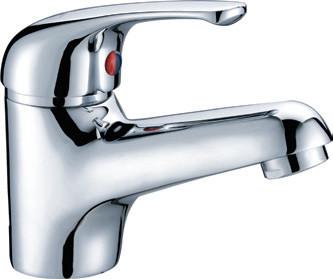 China Deck Mounted Single Lever Mixer Taps , Chrome Single Handle Basin Faucet for sale