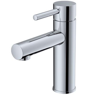 China Chrome Plated Brass Single Lever Mixer Taps For Single Hole Lavatory for sale