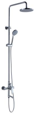 China Chrome Plated Single Handle Brass Bath Shower Mixer Taps With Hand Shower , Top Shower for sale