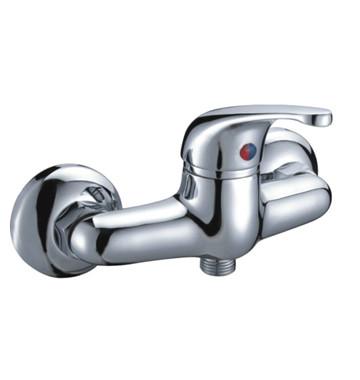 China 2 Hole Brass Automatic Mix Single Lever Bath Shower Mixer Tap Wall Mounted for sale