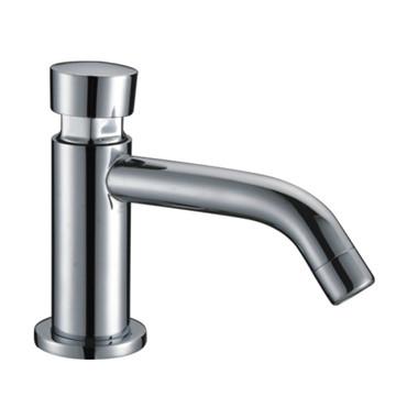 China Modern Bathroom Wash Brass Self Closing Basin Mixer Taps , Single Hole Basin Ceramic Taps for sale