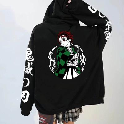 China 2022 QUICK DRY New Demon Slayer Hoodie Fashion Casual Japanese Anime Hoody Male for sale