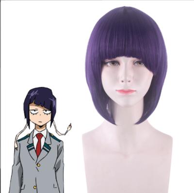 China Fantasy Wigs 35cm My Hero Academia Jiro Kyoka Cosplay Wigs Purple Wig Baku Of Hero No Hero Midoriya Friend Cosplay Costume for sale