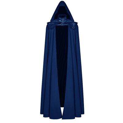 China Halloween Devil Wizard Death Cloak Gothic Coldker Halloween Style Cosplay Cloak Medieval Hooded Woman Cloak Costume for sale