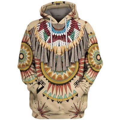 China QUICK DRY native pattern printed ecoparty Hoodies Men's and Women's Hoodies O-neck Jacket Classic Cosplay Hoodies for sale