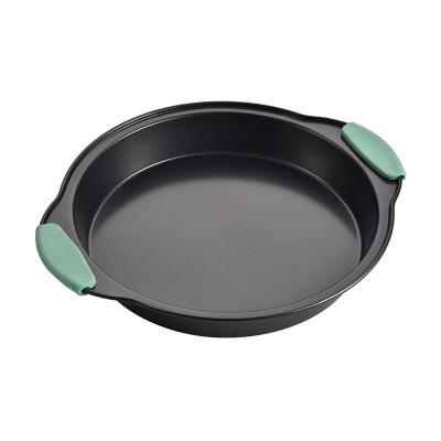 China Non- Viable Cake Mold Stick Around Pizza Pan With Silicone Handle for sale