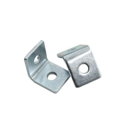 China Best Price Carbon Steel Support Accessories Two Hole Seismic Code Right Angle C-steel Right Angle Connector for sale