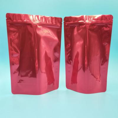 China Stand Up Aluminum Foil Bag To Customize Food Resealable Packaging Holder Up Zip Lock Aluminum Foil Bag for sale