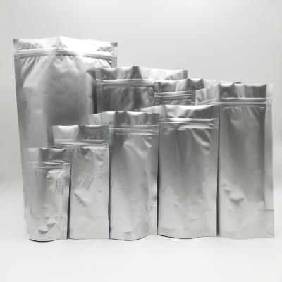 China Aluminum Foil Stand Up Pouch Food Packaging Bag Resealable Packaging Aluminum Foil Package Bag With Zipper for sale