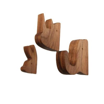 China Home Decorative Cute Animal Modern Natural Healthy Wall Topic Wood Hook for sale