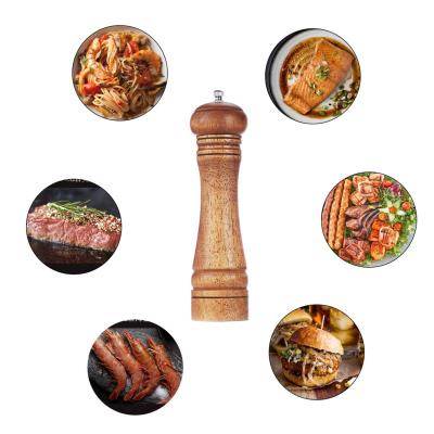 China Elaborate Selected Mechanism Viable 10 Inch Wooden Salt And Pepper Mill Grinder for sale