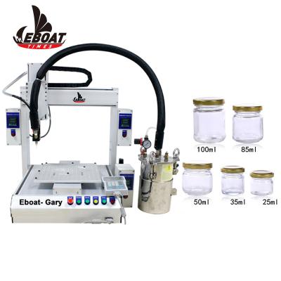 China Easy To Operate Eboattimes Single Program 1 Head Jar Filling Semi Automatic Machine for sale