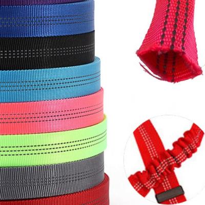 China High Tenacity Durable 25mm Nylon Tubular Hollow Webbing For Dog Leash Collar Reflective Tubular PP 1 Inch Tubular Hollow Webbing For Bag Strap for sale