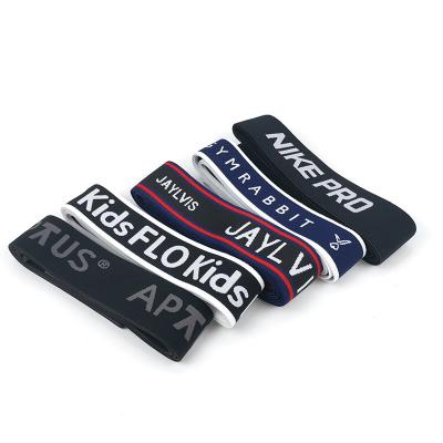 China High tenacity manufacturers wholesale alphabet nylon jacquard elastic waistband elastic clothing belt for sale