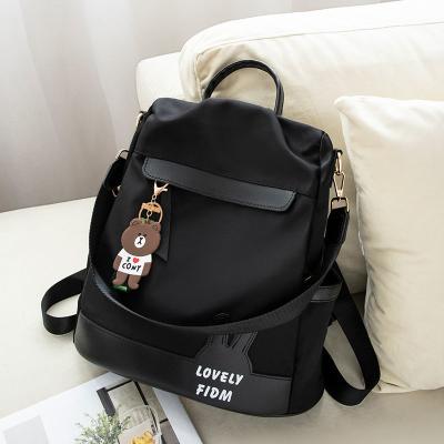 China 2021 New Fashion Oxford Cloth Backpack Female Korean Ladies Student Plastic Bag Backpack Travel Bag Anti-theft Bag for sale