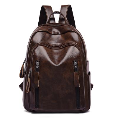 China PU Leather Women Backpack Wholesale Unisex Women Backpack Men PU Leather Backpack for sale