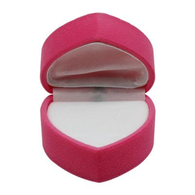 China New Fashional Design Heart Shape Jewelry Earring Ring Box For Women for sale