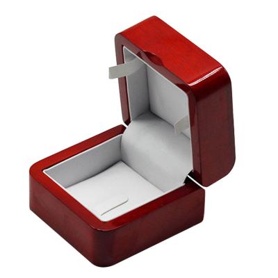 China Displaying For Jewelry Custom Logo Printed Natural Wooden Small Jewelry Box , Eye Box Wood , Red Bracelet Box for sale