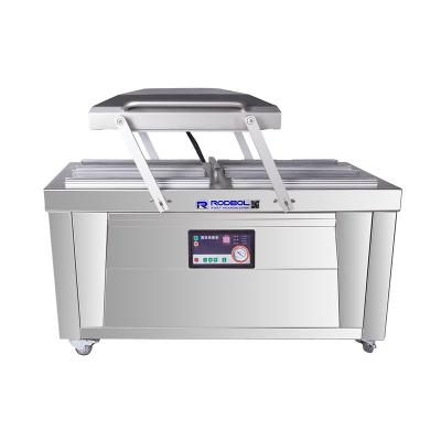 China Food 650 Kg Double Chamber Price Food Vacuum Packing Machine for sale