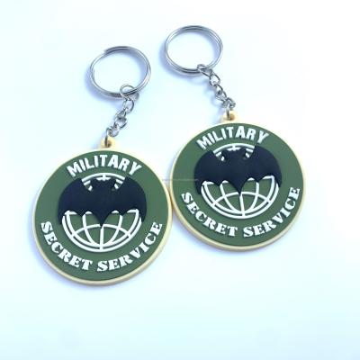 China Customized Eco-friendly 2D Animation 3D Silicone Key Chain With Chain, Soft PVC Key Chain, Logo Key Chain for sale