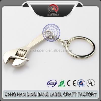 China Wholesale Cheap Custom Type Eco-friendly Zinc Alloy Metal Mini Flexible Wrench Tooling Keychain Creative Souvenir Blank for sale