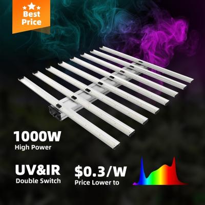 China Seed Starting Grow Lamp High Par Adjustable Full Spectrum Indoor Warm White Led Medicinal Plant Grow Light Fixture 1000W Veg IR UV Flower for sale