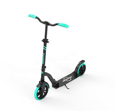 China 2 Wheels PU Foldable Aluminum Adult Kick Scooter 100% Stunt Scooter Modern Adults 200mm Big Wheels/Rubber Wheels for sale