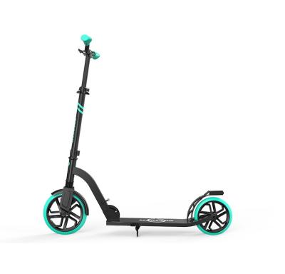 China 2 Wheels Height 2 Handlebar Kick Scooter 100% Aluminum Foldable Adult Stunt Scooter Adults 200mm Large Adjustable Wheels/Rubber Wheels for sale