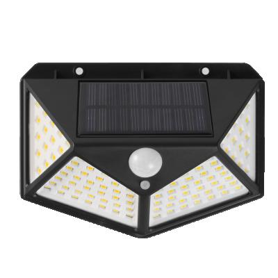 China Residential 100 Led Solar Light Lamp Led Solar Cell Solar Power Outdoor Solar Light Warm White for sale