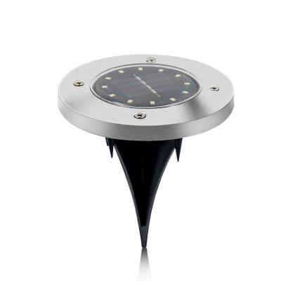 China Good quality LANDSCAPE 12 led solar garden disc light led solar disc lights led disc light white for sale