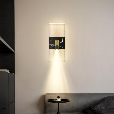 China Modern Smart Adjustable Led Single Wall Hanging Acrylic Lampshade Lighting In Study And Bedside Lamp for sale