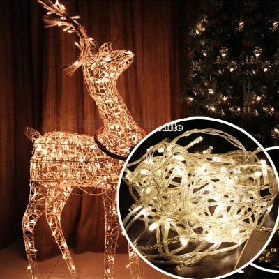 China Holiday Decoration 10m Waterproof LED Christmas Tree String Lights Party Garden Decor Lamp for sale