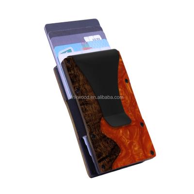 China RFID Promotional Wooden Card Holder Multiple Wallet for sale