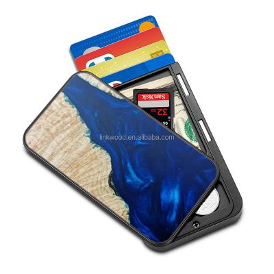 China Anti Rfid Smart Men Carbon Fiber Real RFID Blocking Slim Card Metal Wallet Holder Money Clip for sale