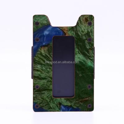 China Mini Wallet Aluminum Metal Clip Rfid Card Holder for sale