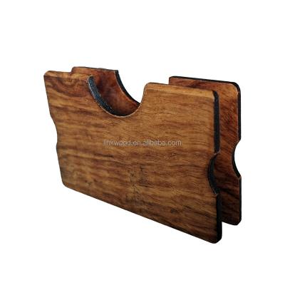 China RFID Promotional Wooden Card Holder Multiple Wallet for sale