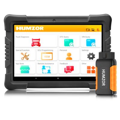 China Multi Function Humzor NexzDAS ND506 Plus Full Version 10 Inch Tablet Diesel Commercial Vehicles Diagnostic Tool with 10 Converters for sale