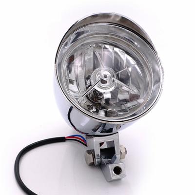 China Light Up Factory Price Aluminum Bullet Bullet Universal Motorcycle Headlamp For Harley 883 Cafe Racer Choppers Motorcycle Accessories for sale