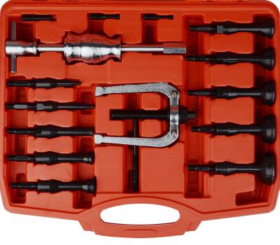 China Slide Hammer Tool Kits 16pcs Kits Wheel Bearing Removal Tool Blind Hole Bearing Puller Remover Internal Extractor Set Slide Hammer Vehicle tools for sale