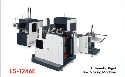 China Automatische multifunctionele stijve doos die machine voor doos maakt en hardcover het visuele plaatsen maakt Te koop