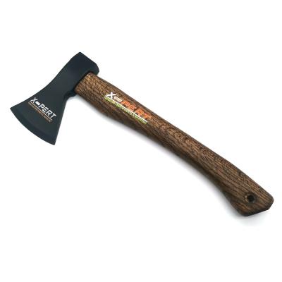 China German Style Hatchet Sharp Edge Forged Steel Carving Axe 600g Head with Wood Handle for Camping for sale