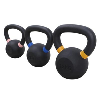 China OKPRO Universal Gravity Cast Black Powder Coated Kettlebell for sale